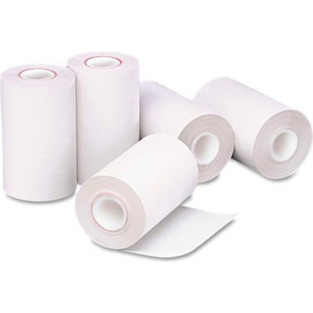 PM CO Single-Ply Thermal Cash Register/POS Rolls 0, 2-1/4in x 55', White, 5/Pack 5262